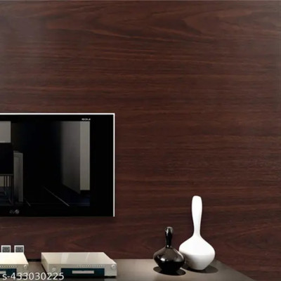 Pringo Vinyl Abstract Brown Wallpaper(L x W: 200 cm x 45 cm)