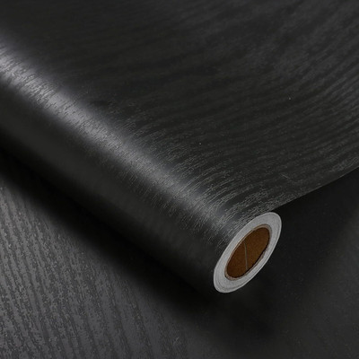 Wisdom Vinyl Decorative Black Wallpaper(L x W: 60 cm x 132 cm)