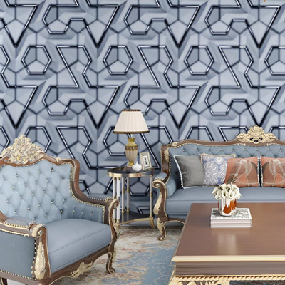 ASSBRI SHOPEE PVC Abstract Beige Wallpaper(L x W: 45 cm x 1000 cm)
