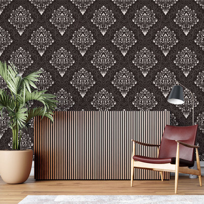 texoro Decorative Black Wallpaper(230 cm x 41 cm)