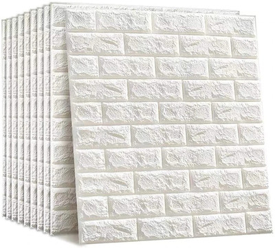 ABINKO Decorative White Wallpaper(77 cm x 70 cm)