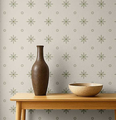 S4Sassy Vinyl Abstract Beige Wallpaper(L x W: 609 cm x 63 cm)