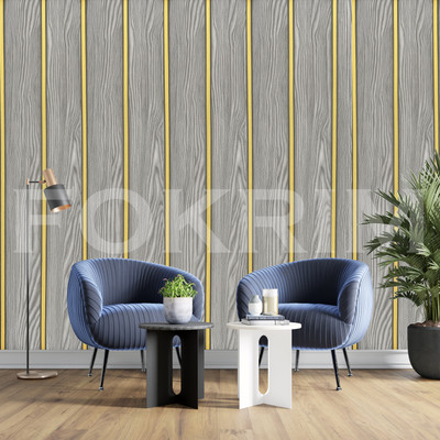 FOKRIM 100 cm white wooden lower 45x100CM -2020-6Wall Sticker Self Adhesive Sticker(Pack of 1)