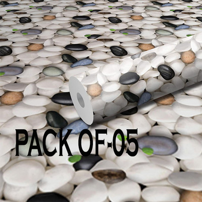 Medbay Vinyl Nature Multicolor Wallpaper(L x W: 300 cm x 40 cm, Pack of 5)