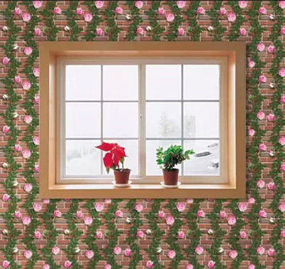 JAAMSO ROYALS 1000 cm Nature Design Multicolor Self Adhesive Peel Removable Sticker(Pack of 1)