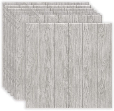 DVH Decorative Grey Wallpaper(70 cm x 77 cm, Pack of 4)
