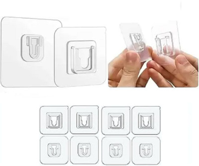 SVSONLINE Pack of 5 Pairs Self Adhesive Double-Sided Male Female Wall Hooks MFx5.137 Hook 5(Pack of 1)