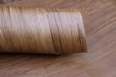 Cottage Crafts Abstract Brown Wallpaper(12 cm x 48 cm)