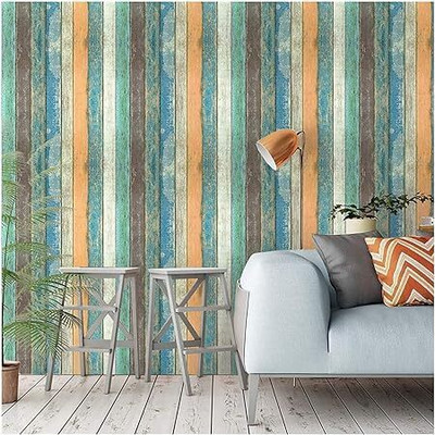 Sunavi Vinyl Decorative Multicolor Wallpaper(L x W: 500 cm x 45 cm)