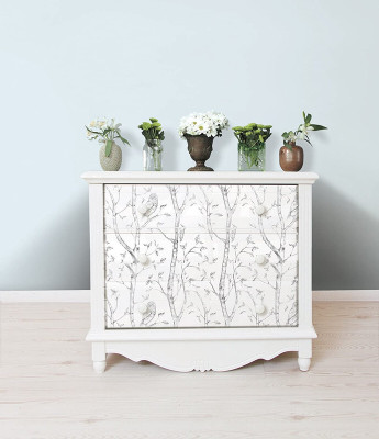 TheBlackstone Abstract White Wallpaper(500 cm x 45 cm)
