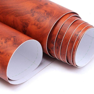 WALLNEST Abstract Red Wallpaper(30.48 cm x 121.92 cm)