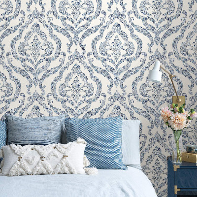 TheBlackstone Vinyl Abstract White Wallpaper(L x W: 500 cm x 45 cm)
