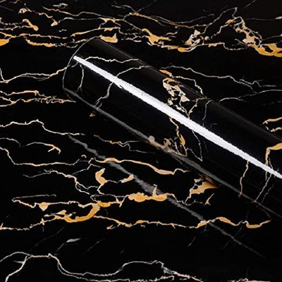 DUDHAT EXPORT Abstract Black Wallpaper(200 cm x 60 cm)