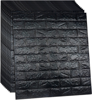 Diseno Vinyl Decorative Black Wallpaper(L x W: 77 cm x 70 cm)