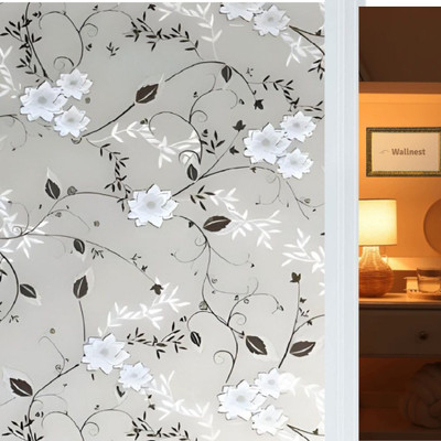 WALLNEST Vinyl Nature White Wallpaper(L x W: 30.48 cm x 127 cm)
