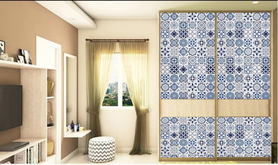 SOJITRA EXPORT Vinyl Classics Blue Wallpaper(L x W: 200 cm x 60 cm)