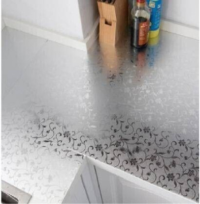 Uratech Vinyl Abstract Silver Wallpaper(L x W: 200 cm x 60 cm)