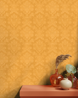 Asian Paints Vinyl Classics Gold Wallpaper(L x W: 500 cm x 45 cm)