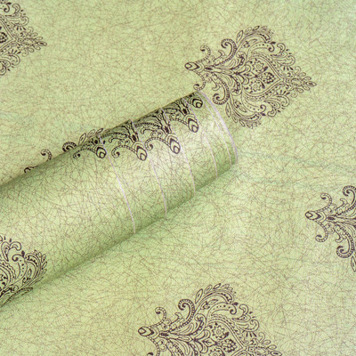 Wallmonks Abstract Green Wallpaper(1000 cm x 45 cm)