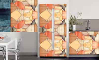 HPL Abstract Multicolor Wallpaper(244 cm x 41 cm)