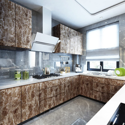 SOJITRA EXPORT Abstract Brown Wallpaper(60 cm x 200 cm)