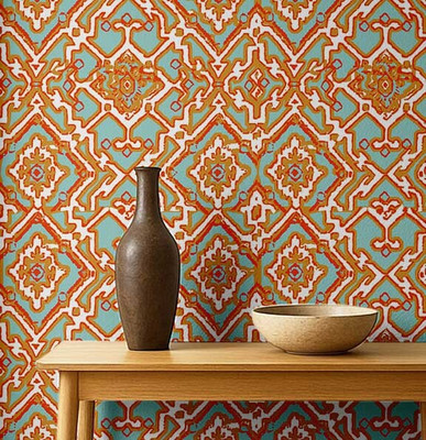 S4Sassy Vinyl Abstract Multicolor Wallpaper(L x W: 152 cm x 63 cm)