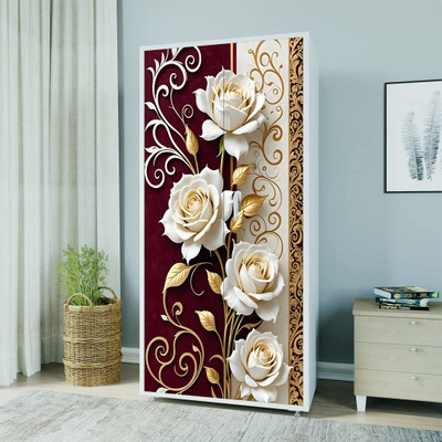 MKP Almira Vinyl Floral & Botanical Maroon Wallpaper(L x W: 183 cm x 86 cm)