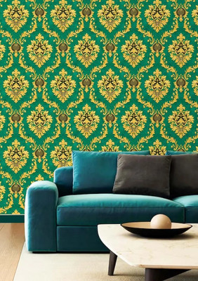 Design Studio Vinyl Classics Green Wallpaper(L x W: 1000 cm x 53 cm)