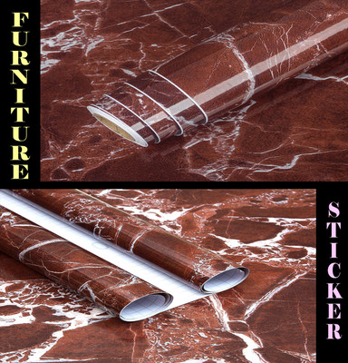 WALLVEAR Vinyl Classics Red Wallpaper(L x W: 200 cm x 60 cm)