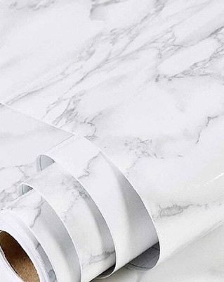 NOOREV ART Abstract White Wallpaper(228 cm x 45 cm)