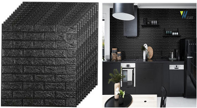 Dada Trading Vinyl Decorative Black Wallpaper(L x W: 77 cm x 70 cm)