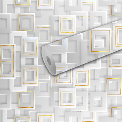 B N PRINT Abstract Multicolor Wallpaper(244 cm x 40 cm)