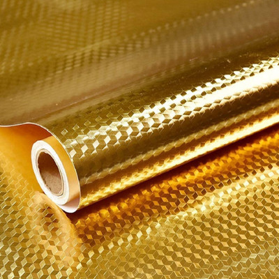 NITYA SALES Abstract Gold Wallpaper(60 cm x 200 cm)