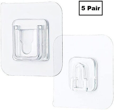 NAVPAD SALE Pack of 5 Pairs Self Adhesive Double-Sided Male Female Wall Hooks MFx5.122 Hook 5(Pack of 1)