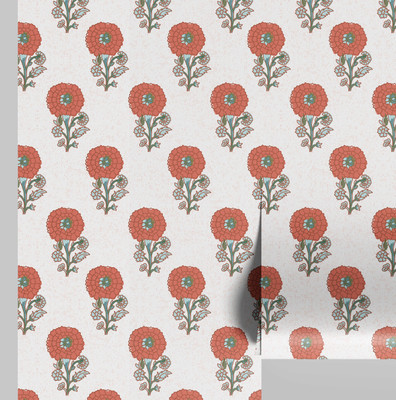 S4Sassy Vinyl Animals Pink Wallpaper(L x W: 304 cm x 63 cm)
