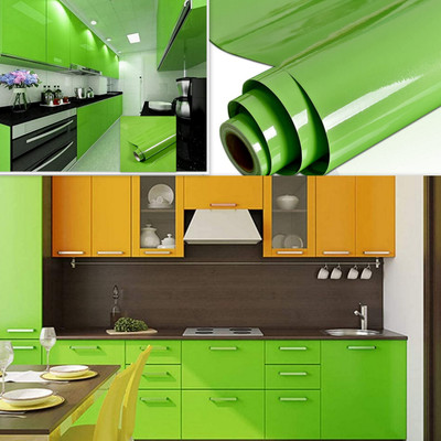 WELLSHIP Abstract Green Wallpaper(190.5 cm x 35 cm)