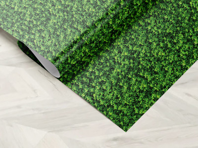 HPL Vinyl Decorative Green Wallpaper(L x W: 244 cm x 41 cm)