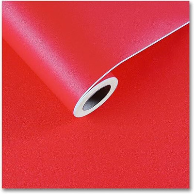 SUPERFAB Decorative Red Wallpaper(21.6535 cm x 60 cm)