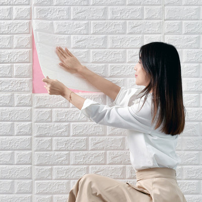 PASSA Vinyl Decorative White Wallpaper(L x W: 77 cm x 70 cm)