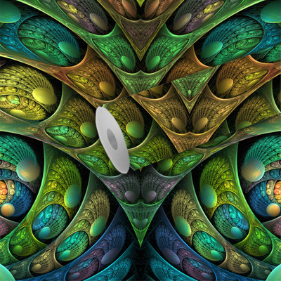 B N PRINT Abstract Green Wallpaper(244 cm x 40 cm)