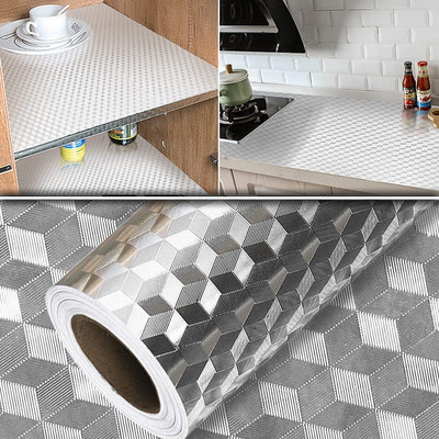 Walper Foils Abstract Silver Wallpaper(L x W: 200 cm x 60 cm)