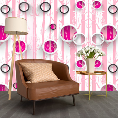 VWALL Abstract Multicolor Wallpaper(100 cm x 40 cm)
