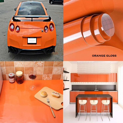 zeepzone Vinyl Classics Orange Wallpaper(L x W: 132.08 cm x 30.48 cm)