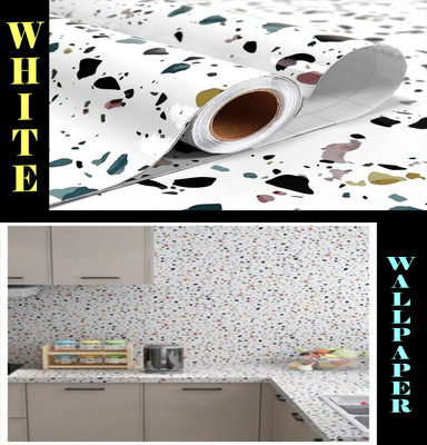 SOJITRA EXPORT Decorative White Wallpaper(200 cm x 60 cm)