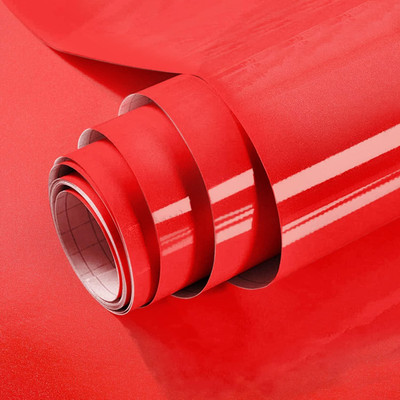 SUPERFAB Decorative Red Wallpaper(152.4 cm x 60 cm)