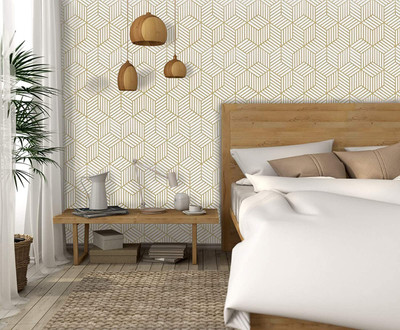 BELENZO Vinyl Abstract Multicolor Wallpaper(L x W: 45 cm x 600 cm)