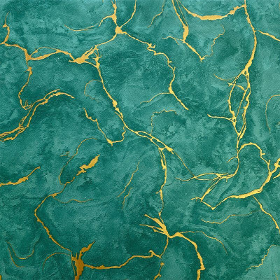 Assbri Vinyl Classics Green Wallpaper(L x W: 600 cm x 45 cm)