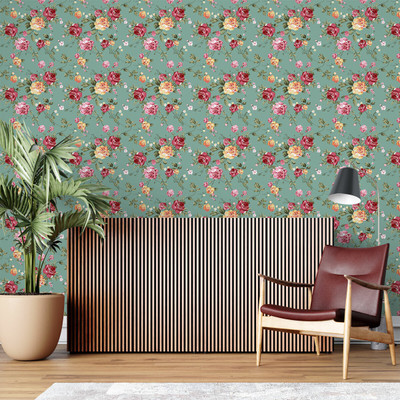 Guru Production Vinyl Abstract Multicolor Wallpaper(L x W: 1000 cm x 45 cm)