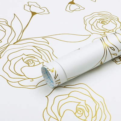 FOKRIM Decorative White Wallpaper(300 cm x 45 cm)