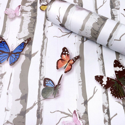 Wollberry Vinyl Abstract Multicolor Wallpaper(L x W: 300 cm x 40 cm)